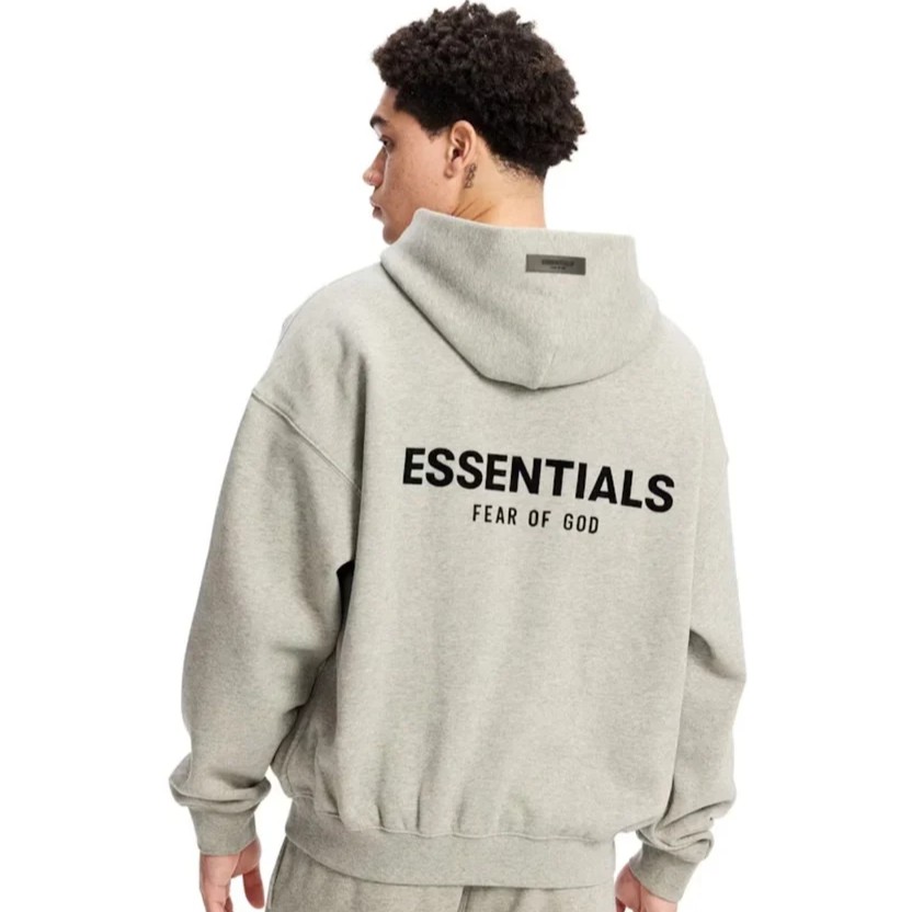 DARK OATMEAL ESSENTIAL HOODIE